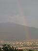 茶臼山から見た虹